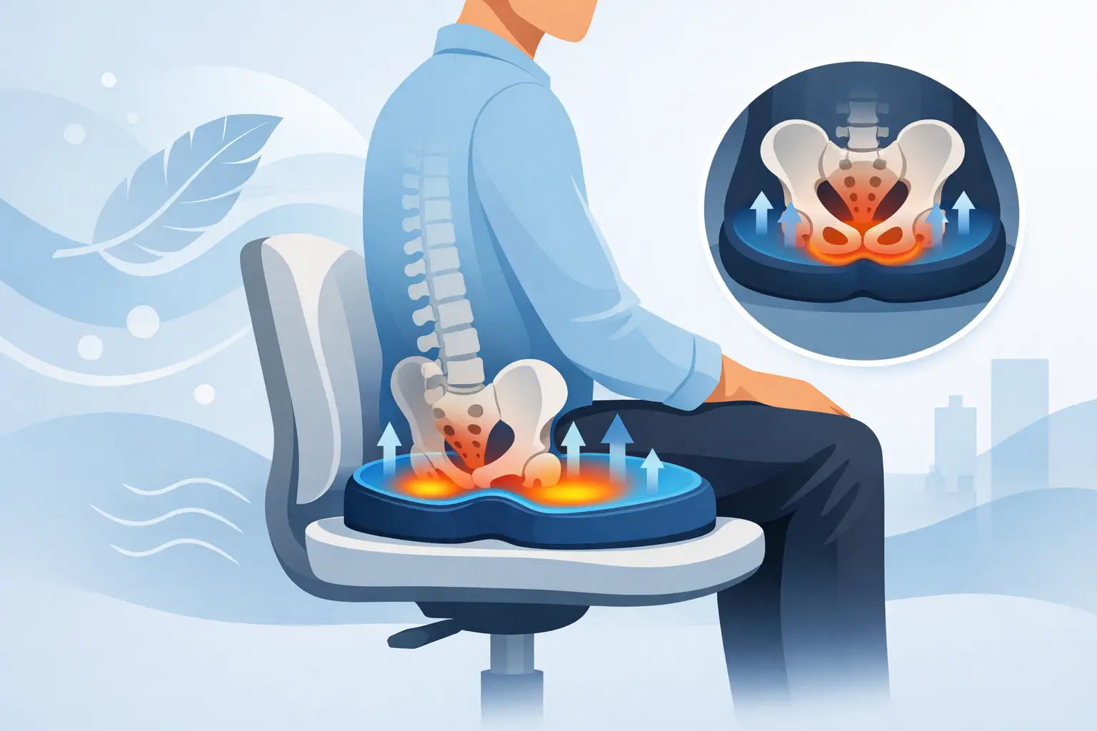 Seat Cushion Pressure Relief for Better Sitting